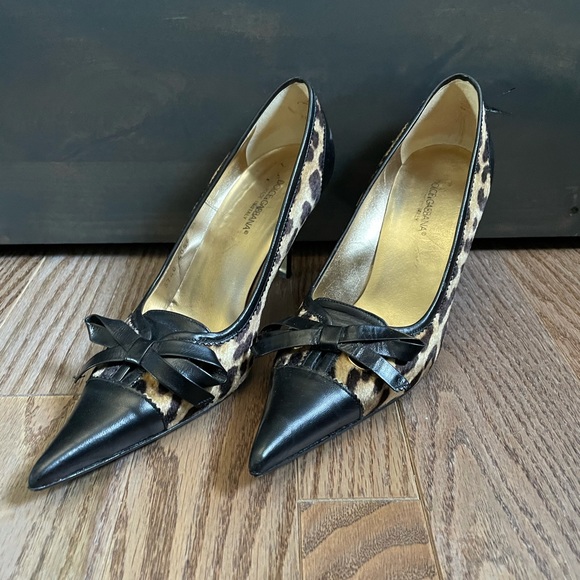 Authentic D&G leopard kitten heels - Picture 2 of 5